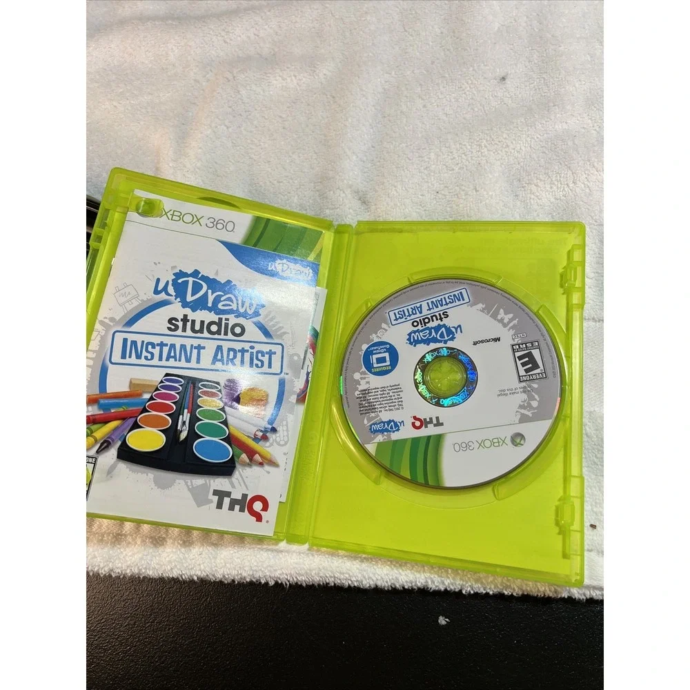 UDraw XBOX 360 Black Game Drawing Tablet  With Udraw Studio Instant Artist.
